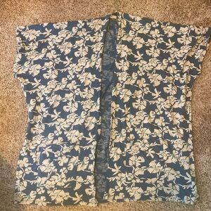 Known Supply Floral Kimono Cardigan
